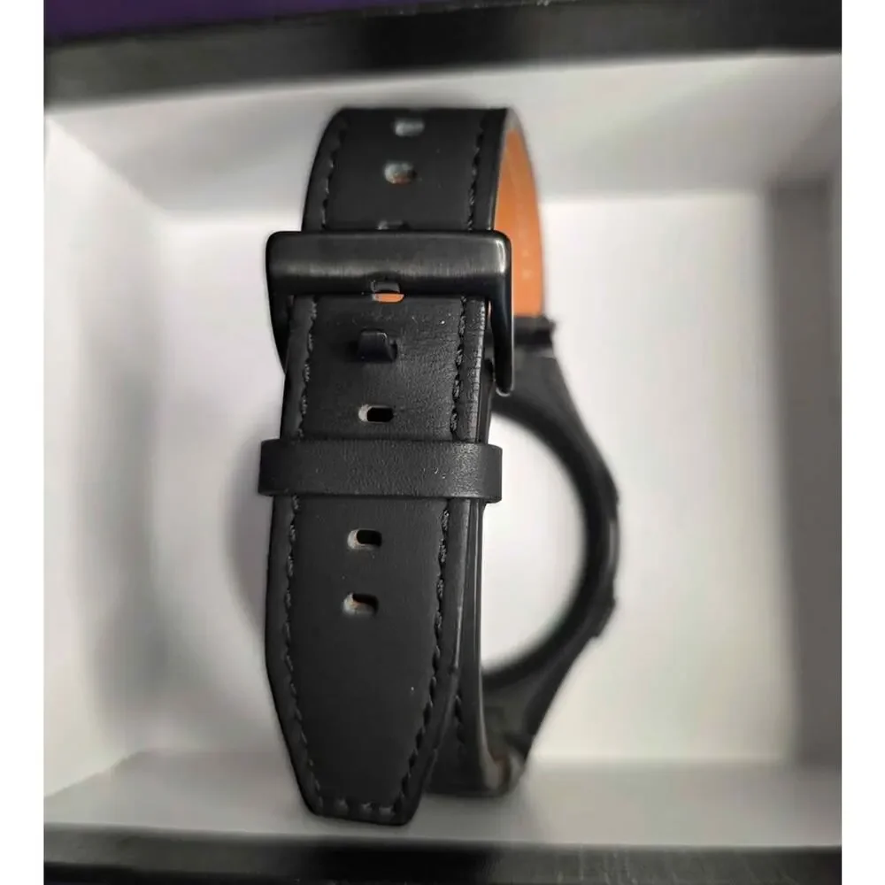 Watch Leather Band Stainless Steel Case Case Fits Google Pixel Watch 41mm 45mm